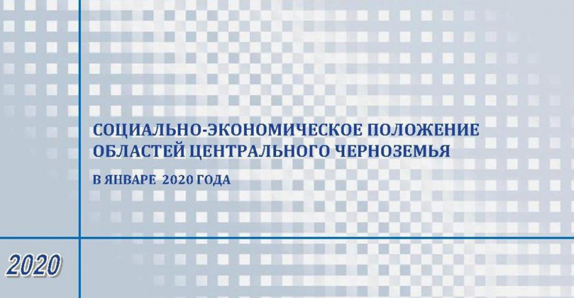 Опубликован бюллетень «Социально-экономическое положение областей Центрального Черноземья» в январе 2020 года