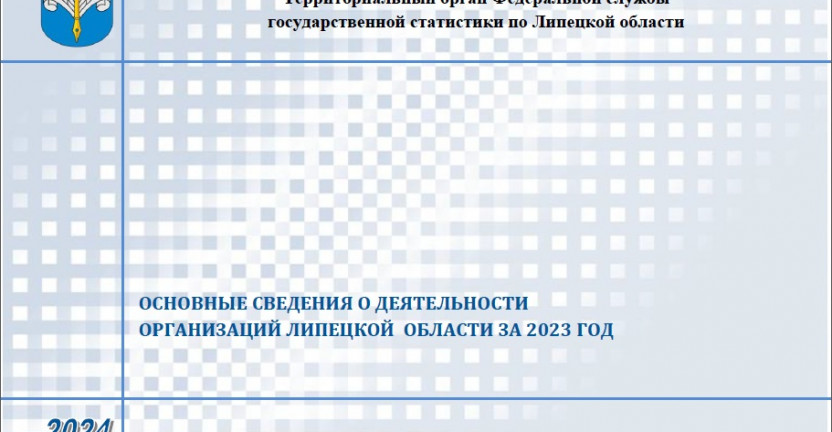 Выпущен бюллетень "Основные сведения о деятельности организаций в Липецкой области за 2023 год"